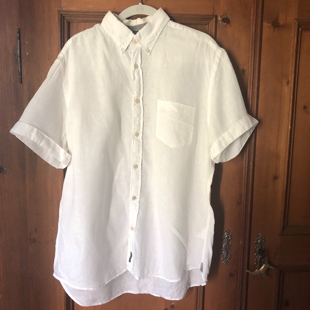 Marc O' Polo Timeless Linen Short Sleeve White